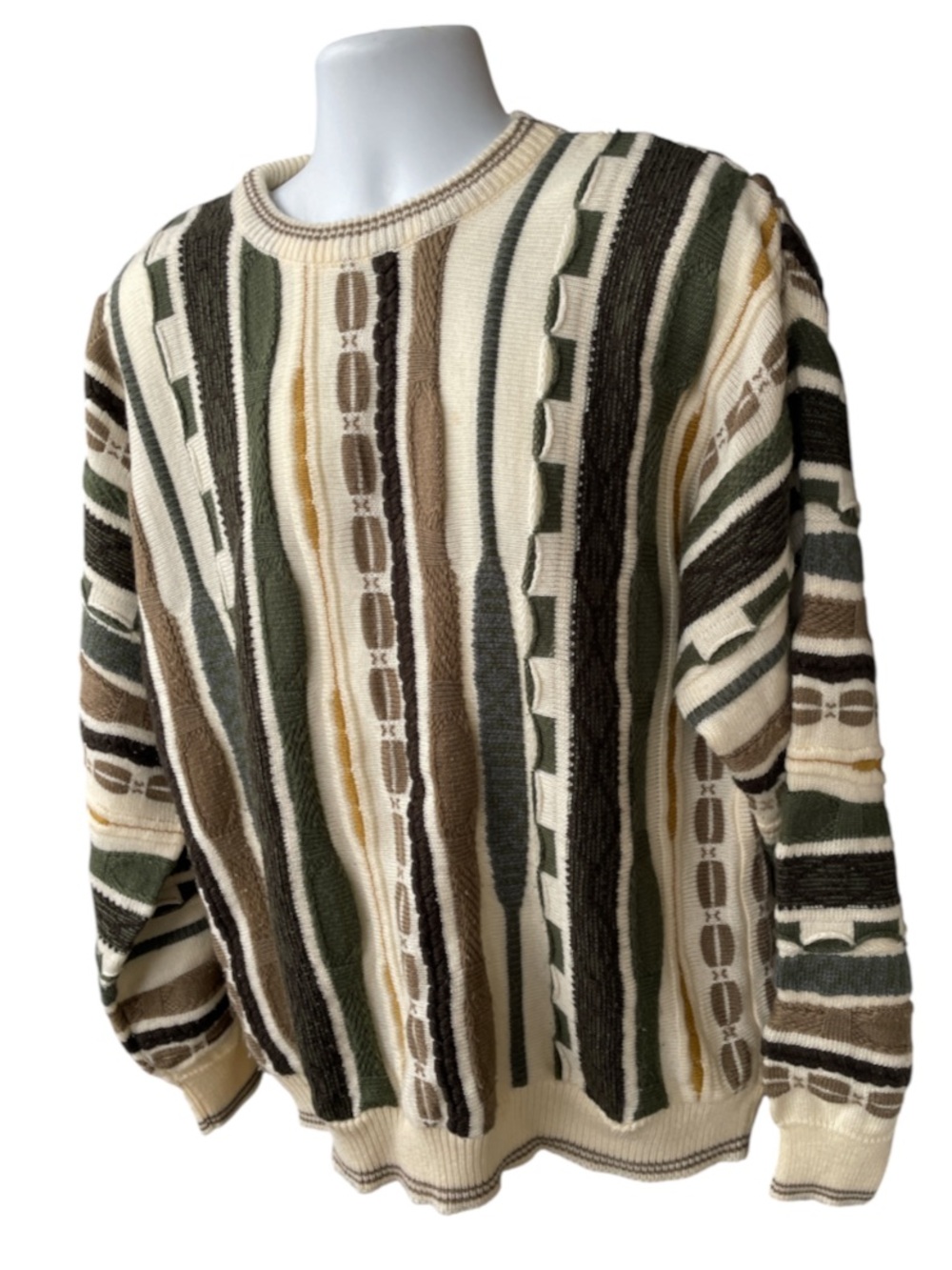 Le Tigre tetro i90’s men’s sweater size large Vgt men’s grandpa core Cosby